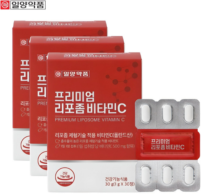 일양약품 프리미엄 리포좀 비타민C, 3개, 30정