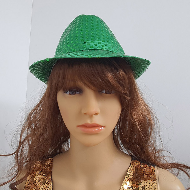 수플레이스 스팡클신사모자(그린) 파티 반짝이 소품, 1개