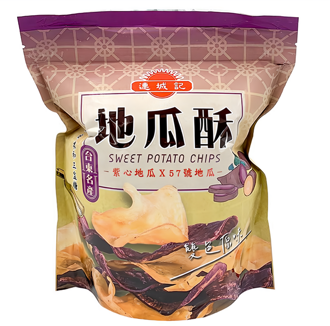 連城記 地瓜酥 雙色原味, 140g, 1包