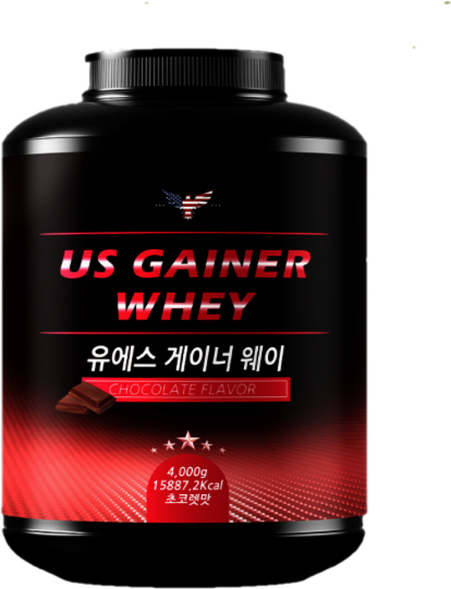 1+1 유에스게이너웨이 프로틴 벌크업 살찌는보충제 탄수화물 초코맛 1시 이전 당일발송/무료배송, 3.2kg, 1개