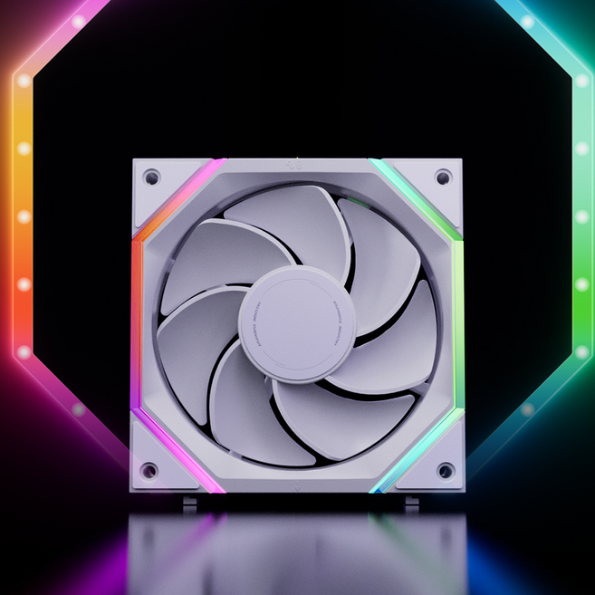 ASIAHORSE NYOTA PRO ARGB 모듈팬, 1개, 화이트, NYOTA PRO 리버스