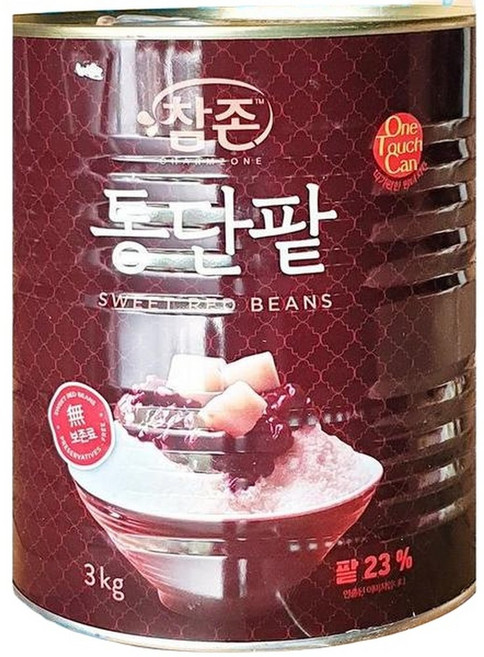 [RGMQ0NSP]통단팥 참존 빙수용 3kg 업소 카페 업소용 식당, 1개