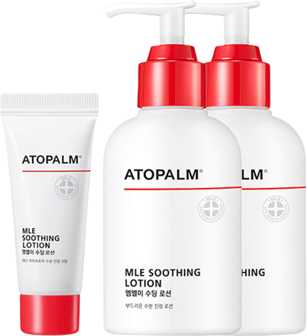 아토팜 MLE 수딩로션 세트 200ml x 2+ 80ml, 1세트, 480L
