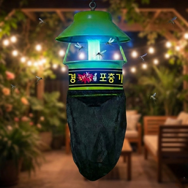 대형 업소용 포충기 해충퇴치기 모기퇴치기 삼파장led 축사 농장 야외 캠핑장 팬션, 100평