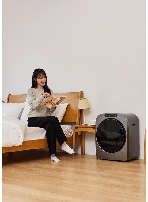 [에스틸로] 미니건조기 푸쉬 PUSH 3KG 소형 1인 미니 자취 소형 원룸 수건 아기옷 살균, 펄 실버, ILD-341UPB