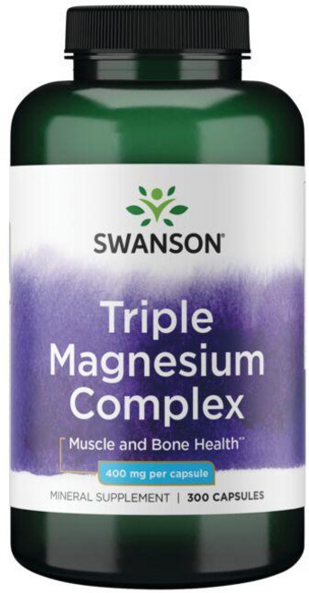 스완슨 삼중 마그네슘 복합물 400 mg 300 캡슐, 300정, 1개