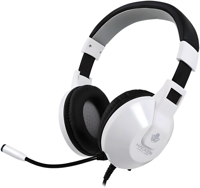 앱코 HACKER 스테레오 게이밍 유선헤드셋, B90, 화이트