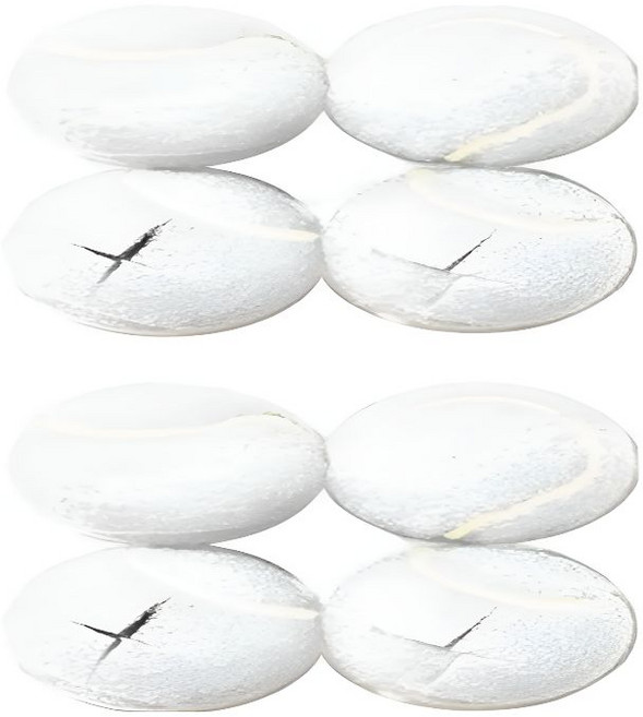 오리비아 소음방지 테니스공 의자발 커버, 8개, 화이트