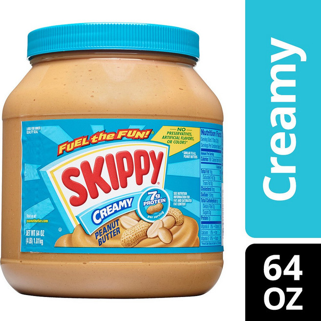 SKIPPY 스키피 크리미 피넛 버터 스프레드 1.8kg 2팩