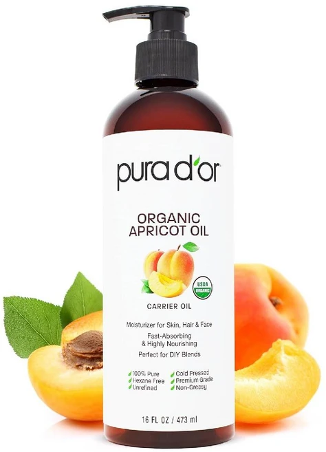 Pura Dor 퓨라도르 올가닉 살구 오일 473ml, 1개 - 쿠팡