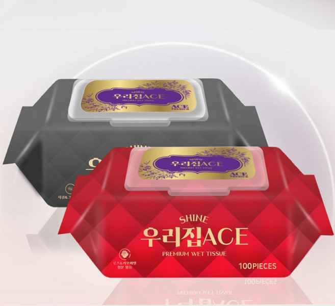 ISO인증 물티슈 100매 캡형 리필형 갓성비, 3 우리집에이스 로앤차100매캡