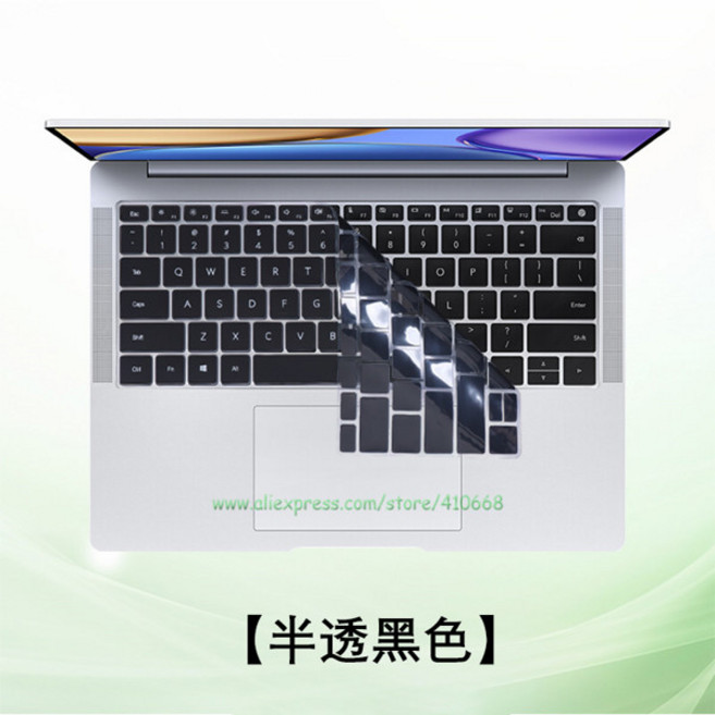 HUAWEI Honor MagicBook V14 V 14 14 인치 방수 Tpu 실리콘 노트북 키보드 스킨 프로텍터 커버, [03] Black, 1개