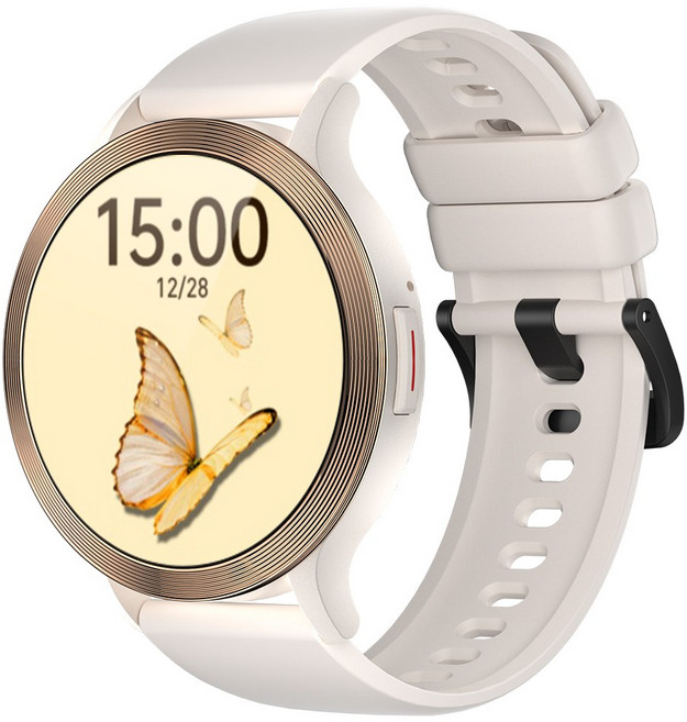 WAPIK 블루투스 손목시계 한글판 S5 통화가능 스마트워치 1.39인치 IP68방수, 골드, 3.5cm, GPS + 블루투스