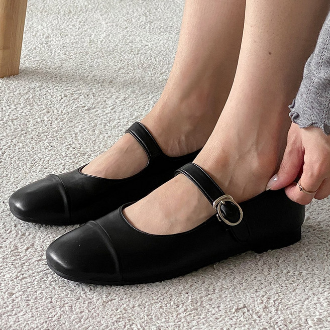꼼지락 여성 메리제인 발편한 플랫 단화