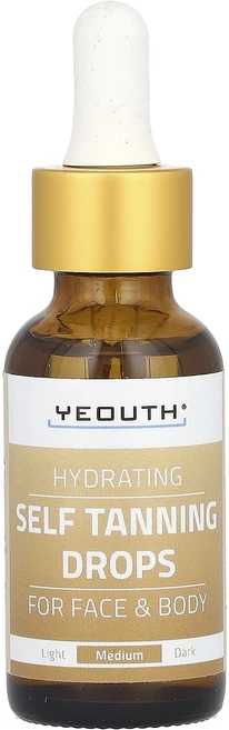 YEOUTH 수분 공급 셀프 태닝 드롭 얼굴 및 바디용 중형 30ml(1fl oz), YEOUTH수분공급셀프태닝드롭얼굴및바디용중형30ml1f, 1개, 30ml - 쿠팡