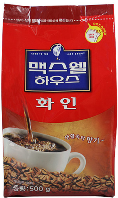 맥스웰하우스 화인 원두커피믹스 리필, 500g, 1개입, 1개