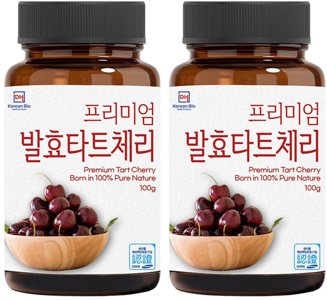 프리미엄 발효 타트체리 천연 멜라토닌, 2개, 100g