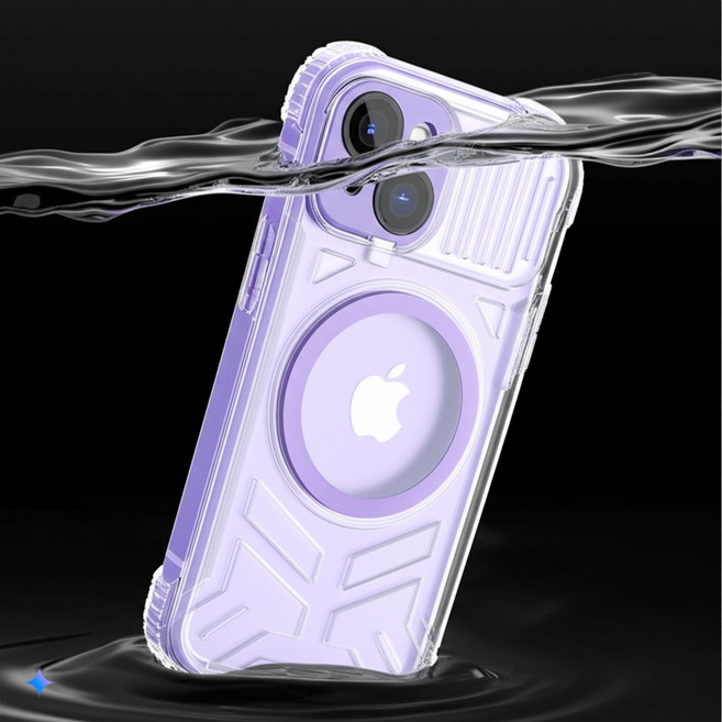 아이폰 방수케이스 맥세이프 호환, 하늘, 15프로, 1개