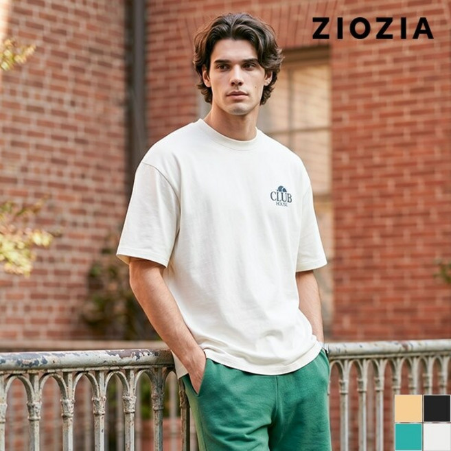 [지오지아] 오버핏 코튼 테니스클럽 반팔티셔츠 (AED2TR3183)