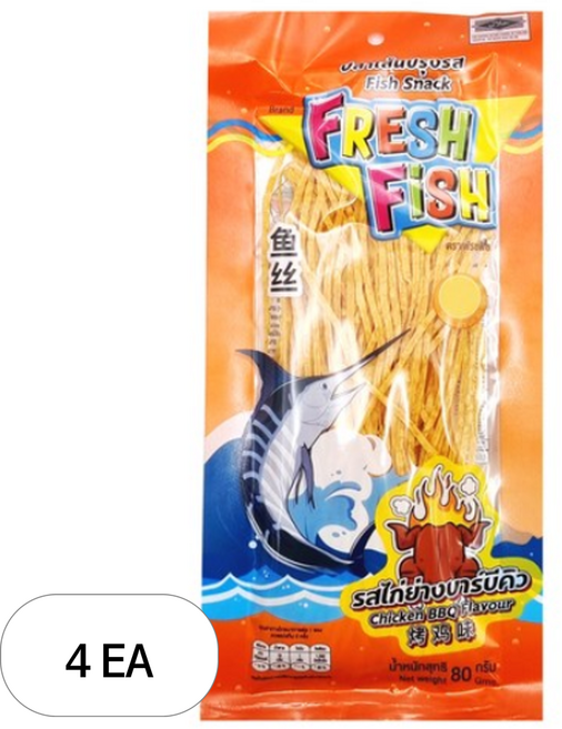 프레쉬피쉬 스낵 치킨바베큐맛, 80g, 4개