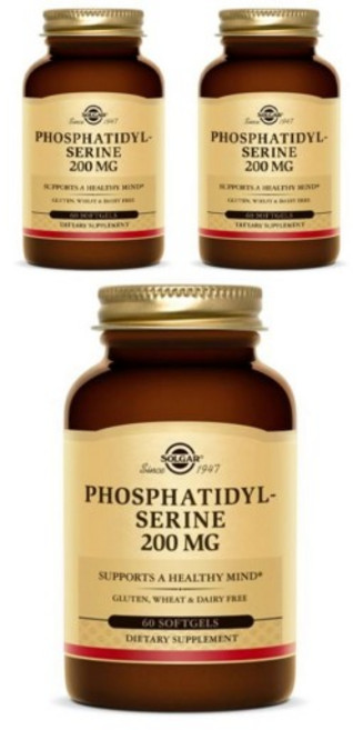 [정품 미국 배송] 솔가 포스파티딜 세린 200mg 60정 (소프트젤) -3개 기억력 치매 예방 *사은품 바세린 증정*