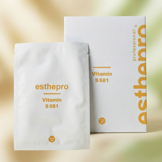 에스테프로 비타민 681 마스크팩 10박스(100매) 미백팩 수분 보습팩, 1개, 10개입