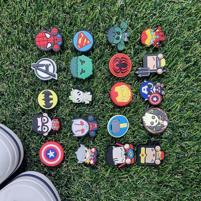 히어로 마블 캡틴 영웅 시리즈 친구들 슬리퍼 실내화 꾸미기 20종 세트