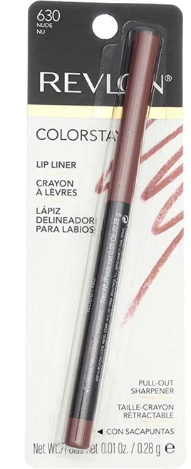 Revlon ColorStay Lipliner with Sharpener 0.01 온스 (28 g), 누드 - 쿠팡