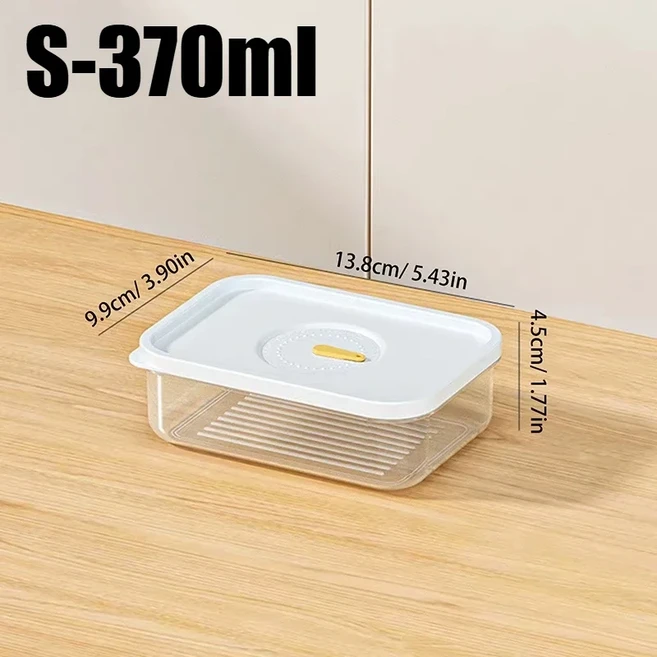 냉장고 용 점심 고기 용기 치즈 키퍼 박스 살라미 콜드 컷 고기 터키 소시지 투명 식품 신선도 주최자, 07 S-1PCS, 07 S-1PCS, 1개