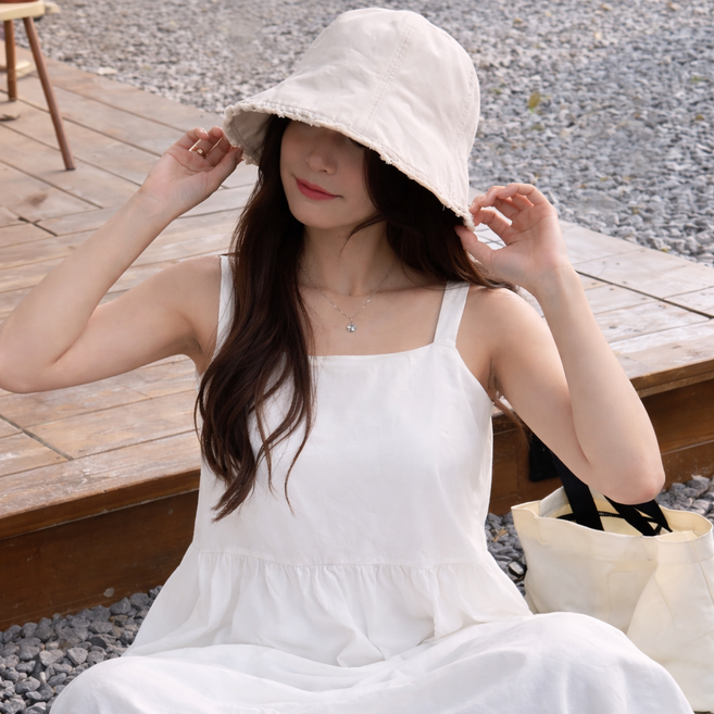 코지픽스 햇빛 가리개 빅사이즈 오버핏 여성 버킷햇