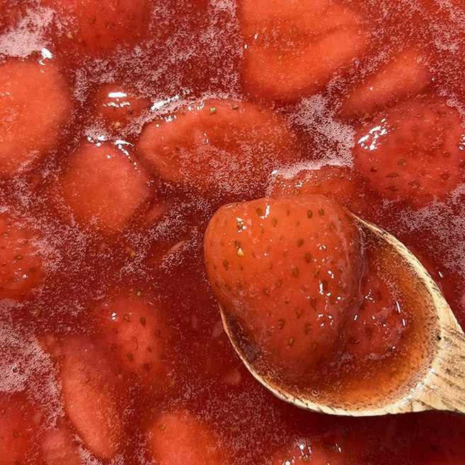 딸기청 슬라이스 수제청 2kg 카페수제청 대용량 딸기라떼 딸기우유, 딸기청(슬라이스) 2kg, 1개입, 1개