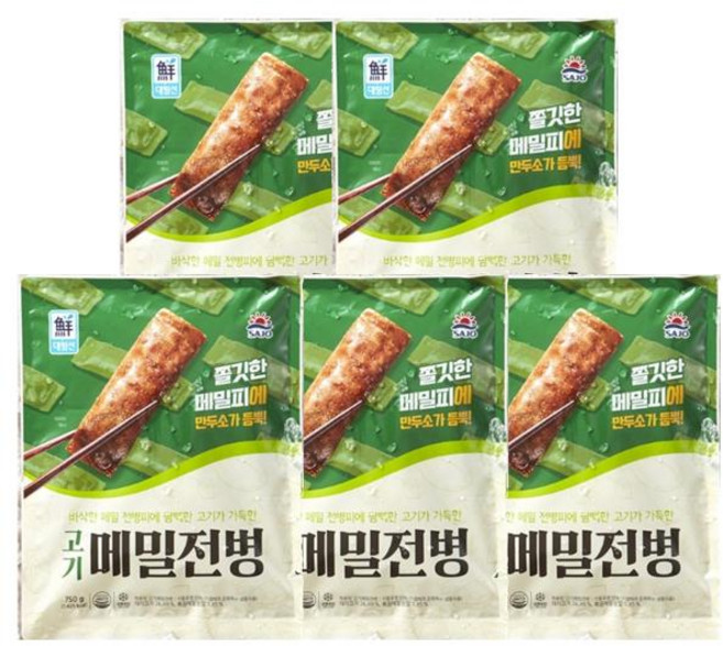 대림냉동 대림선 고기메밀전병 750g 10개