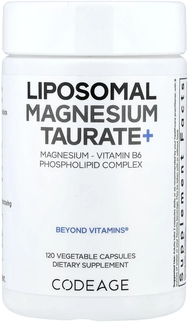 Codeage 리포소말 마그네슘타우레이트+ 베지 캡슐 120정, Codeage리포소말마그네슘타우레이트베지캡슐120정, 1개 - 쿠팡