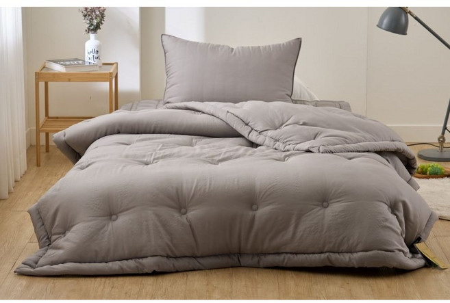 (세탁망증정)레오나 비숑 모달100 사계절 차렵이불 단품 / 세트 퀸Q 싱글(SS) 고정밴딩