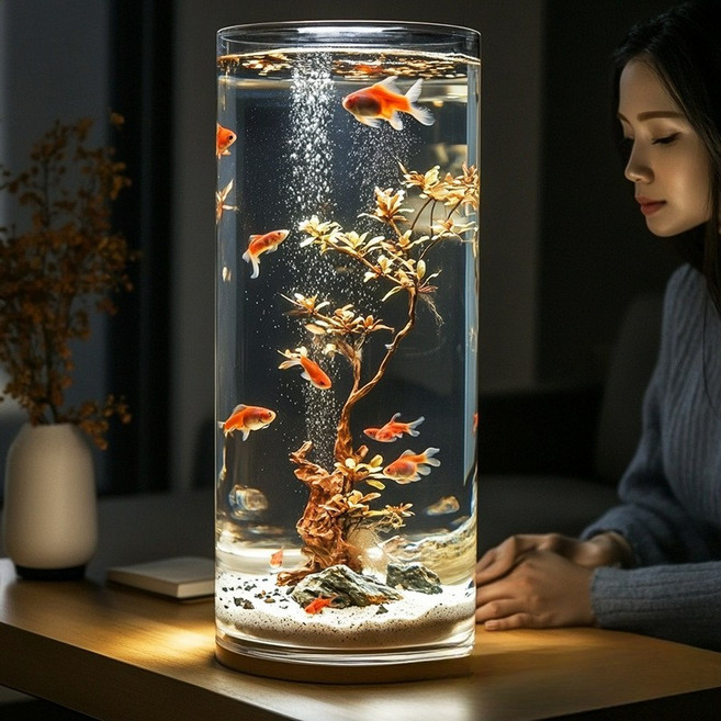 해피유통 모던 아크릴 어항 가정용 심플 애견 용품 LWJ, 크기 12*30CM, 1개
