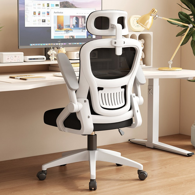 Arcbliss 사무용 푹신한 메쉬 컴퓨터 의자, 블랙 헤드레스트