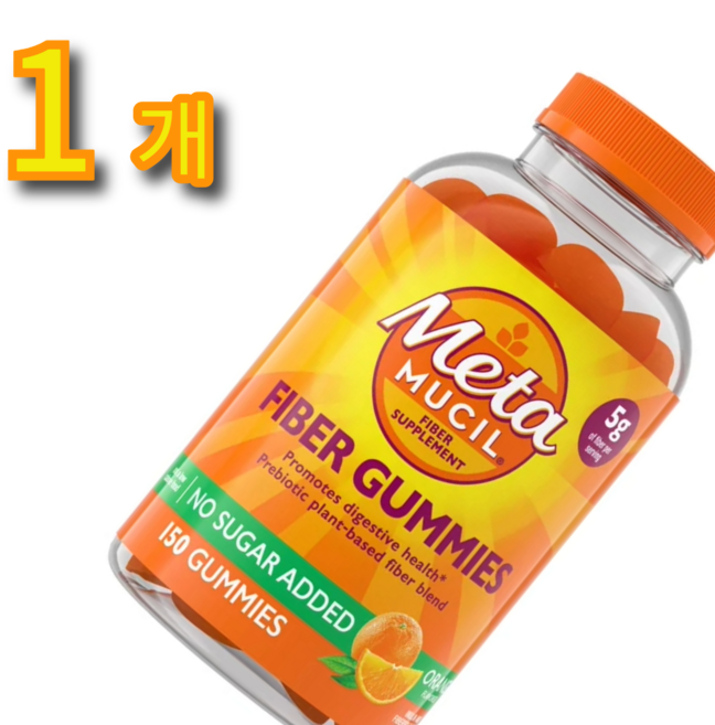 메타 무실 천연 식이 섬유 구미 (Metamucil Fiber Gummies), 1개, 150정