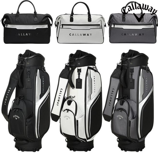 캘러웨이 2026 X 드라이 남성용 골프 보스턴백 캐디백 세트, 블랙, 블랙