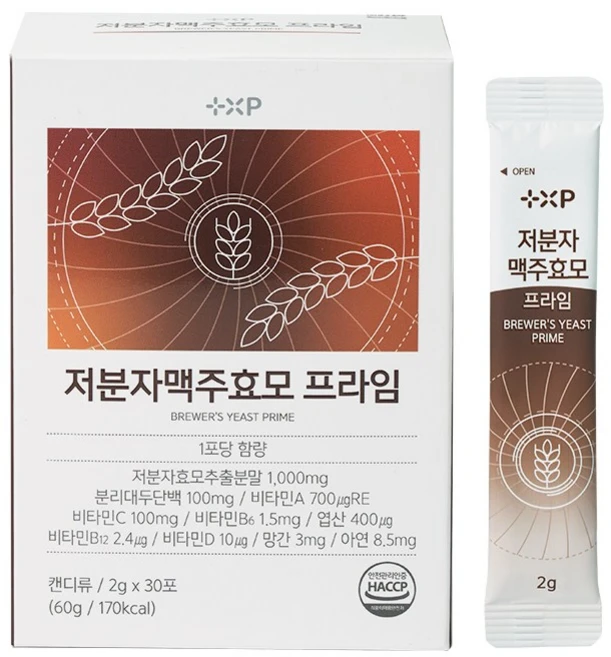 저분자 맥주효모 프라임 가늘어진 모발 손톱 발톱, 3개, 30회분 - 쿠팡