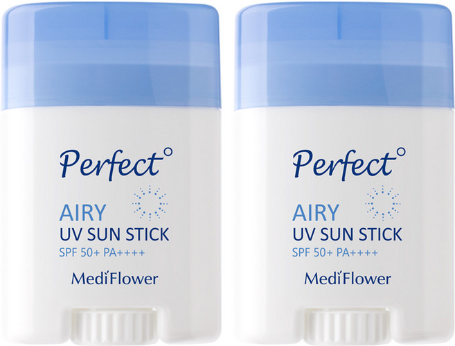 메디플라워 퍼펙트 에어리 유브이 선스틱 SPF 50+ PA++++, 23g, 2개