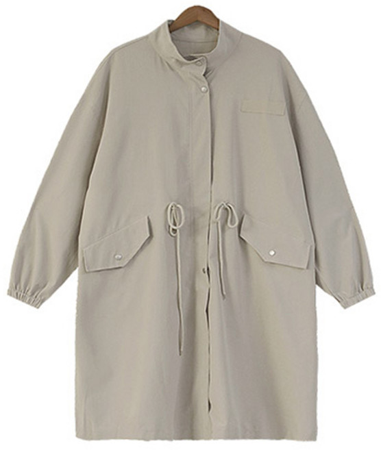 커플 스트링 오버핏 롱 야상점퍼 코트 88까지