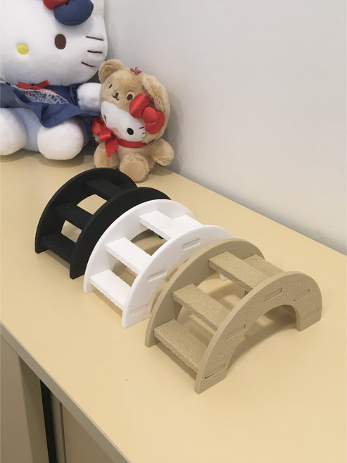 구름다리 은신처 탈피보드 크레 사육장꾸미기 3d 크테리어, 1개, 블랙