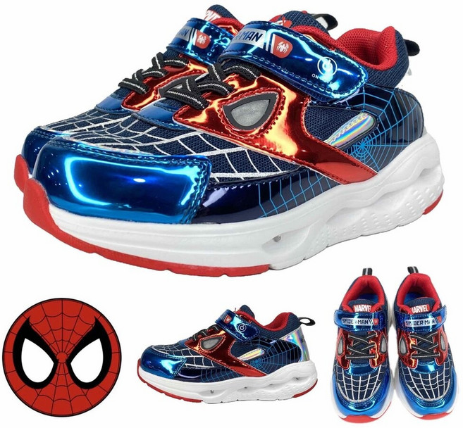 蜘蛛人 男童運動鞋 可開關電燈鞋 漫威童鞋