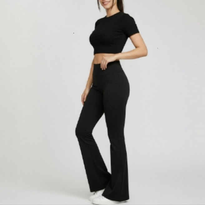 카이씨 여성 부츠컷 레깅스 스포츠 운동 요가복 필라테스 운동복 런닝 헬스 요가 하이웨스트 하의