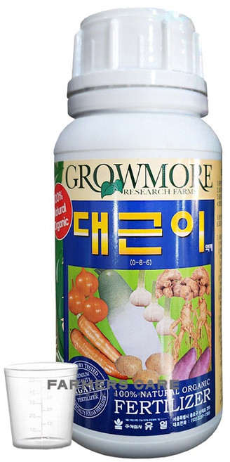 유일 대근이 양파 마늘 당근 고구마 무 전용 뿌리발근제 구근비대제, 500ml, 1개