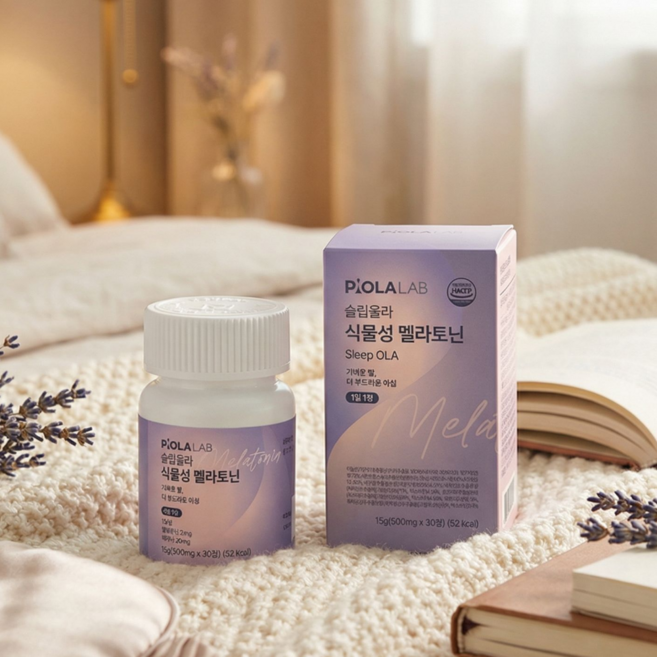 피올라랩 슬립올라 식물성 멜라토닌 haccp 인증, 1개, 30정