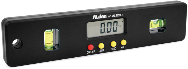 알덴/디지털자석수평 8인치 AL1200 측정 수직계 수평자 경사계, 1개