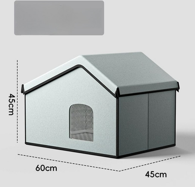 냉각 매트 펫하우스 강아지 여름 쿨링 얼음의집 애견 쿨링하우스 에어컨집, 1개, 대형  60x45x45
