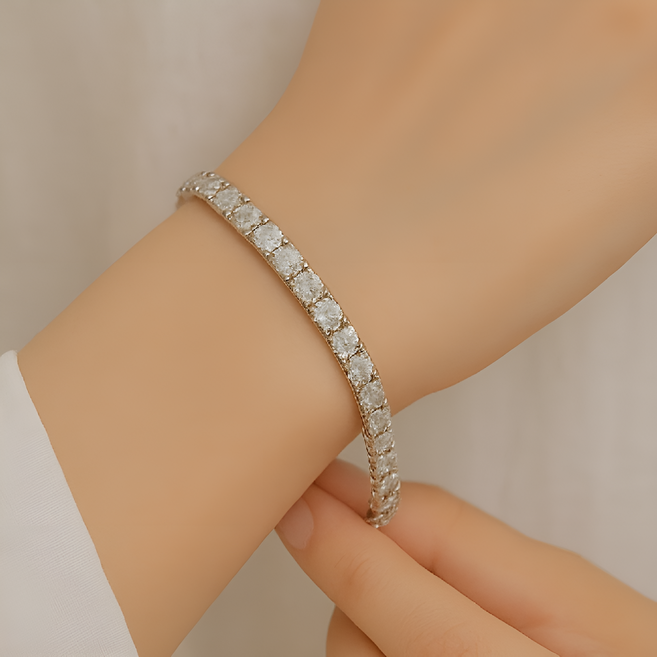 인사이트셀 큐빅 테니스 팔찌 지르콘