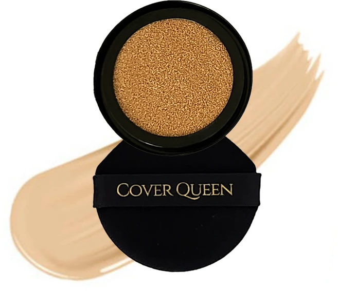 커버퀸 (결점) 풀커버 쿠션 파운데이션 SPF+ PA++++, 리필, 1개, 14.5g, 23호 - 쿠팡